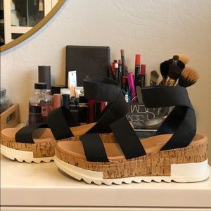 Strappy platform sandals